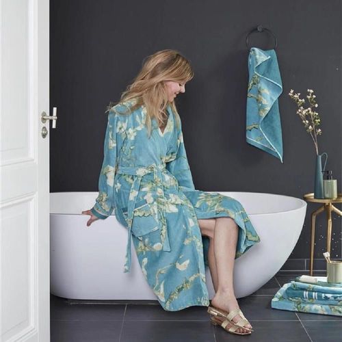 cumpără Halat Beddinghouse 228604 (Van Gogh) Blossom Bathrobe Blue M în Chișinău 