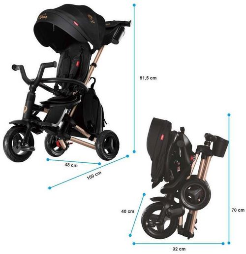 cumpără Bicicletă-cărucior Qplay Nova Rubber Gold în Chișinău 