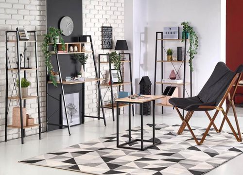 купить Офисный стеллаж Halmar Narvik REG3 negru в Кишинёве 