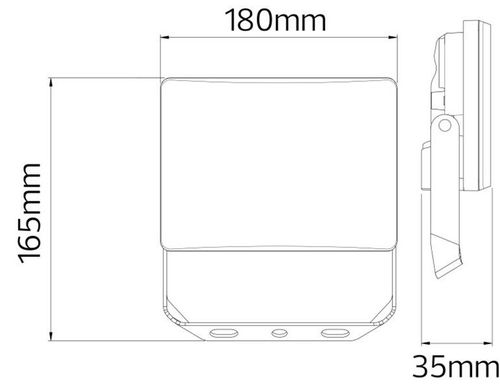 купить Прожектор Horoz PEGASUS-50W, 6400K, negru (0PRJ-068-024-0050-010) в Кишинёве 