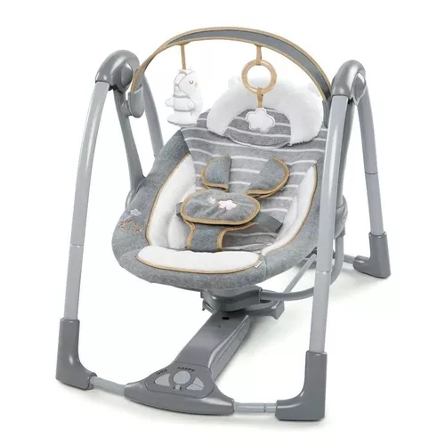 Шезлонг Bright Starts Ingenuity Swing 'n Go Portable Swing™ - Bella Teddy™ 