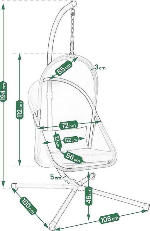 купить Садовая мебель Jumi OM-258839 Negru в Кишинёве 
