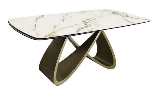 cumpără Masă Deco Rino 180/260x100xH76 White (KL-188) + Black Legs în Chișinău 