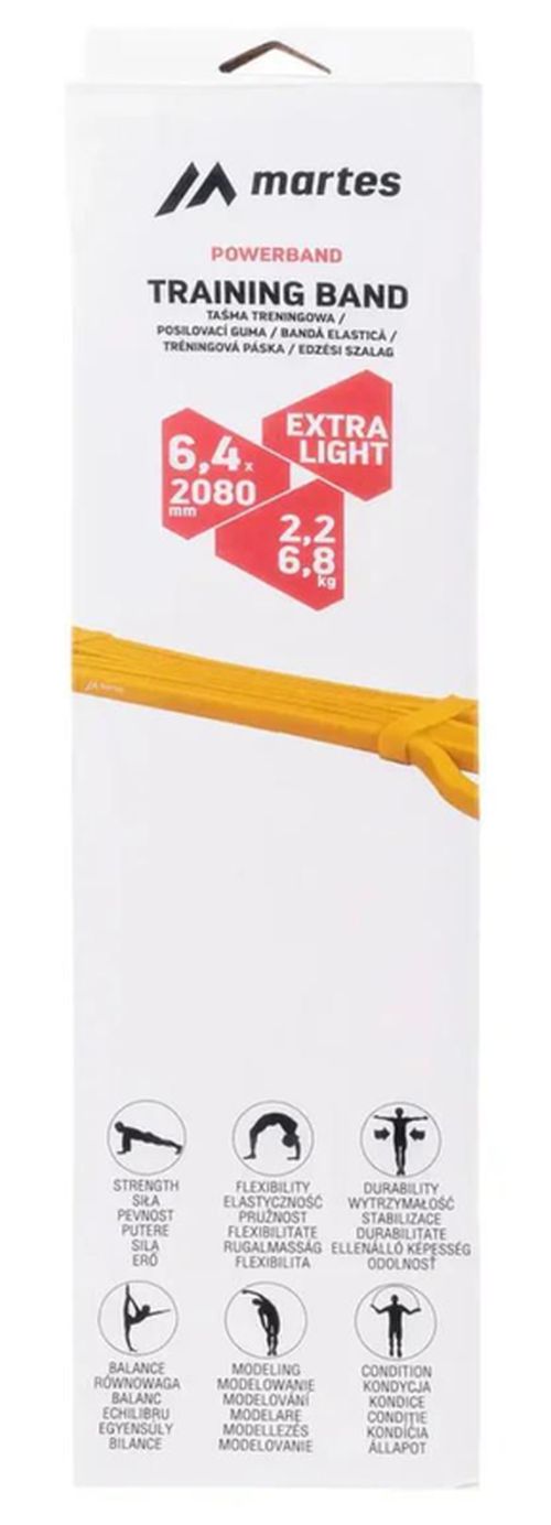 cumpără Expander Martes Sport 535005 Banda Pilates Powerband Yellow în Chișinău 