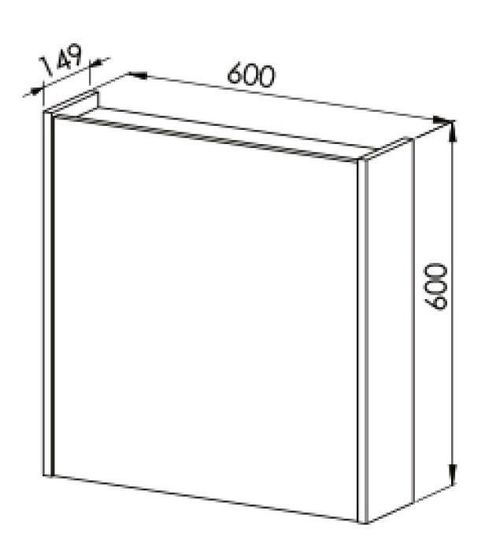 cumpără Oglindă baie Martat Oglinda Venna 60cm White în Chișinău 