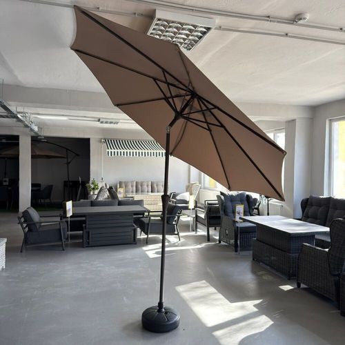 cumpără Umbrelă de gradină Hydro S 0431110, pe picior, Maro în Chișinău 