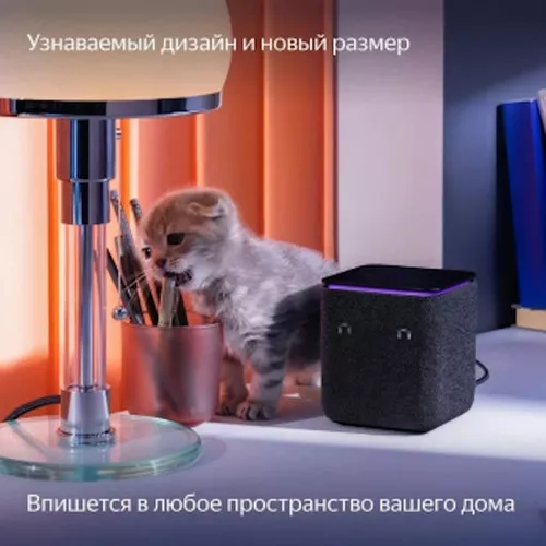 купить Колонка портативная Bluetooth Yandex YNDX-00054BLK Alisa Station MIDI Black в Кишинёве 