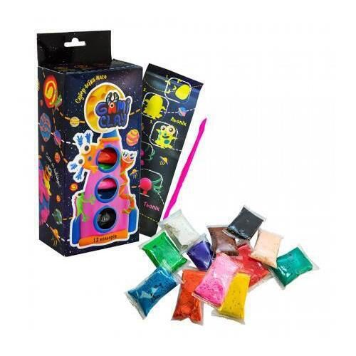 купить Набор для творчества Strateg 71503 Gumi clay, 12 culori, 20 gr. в Кишинёве 