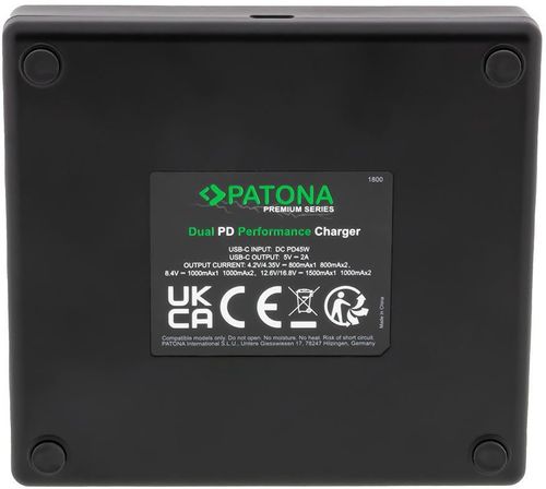 купить Зарядное устройство для фото-видео Patona 4156, Retro Dual Charging Case USB-C for Canon LP-E17 в Кишинёве 