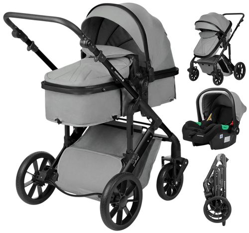 купить Детская коляска Kikka Boo Darling Light Grey 2024, transformabil 3in1 (3800171209717) в Кишинёве 