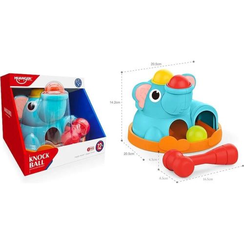 купить Игрушка Huanger (77976) Ciocănel și bile Elefănțel HE0283 в Кишинёве 