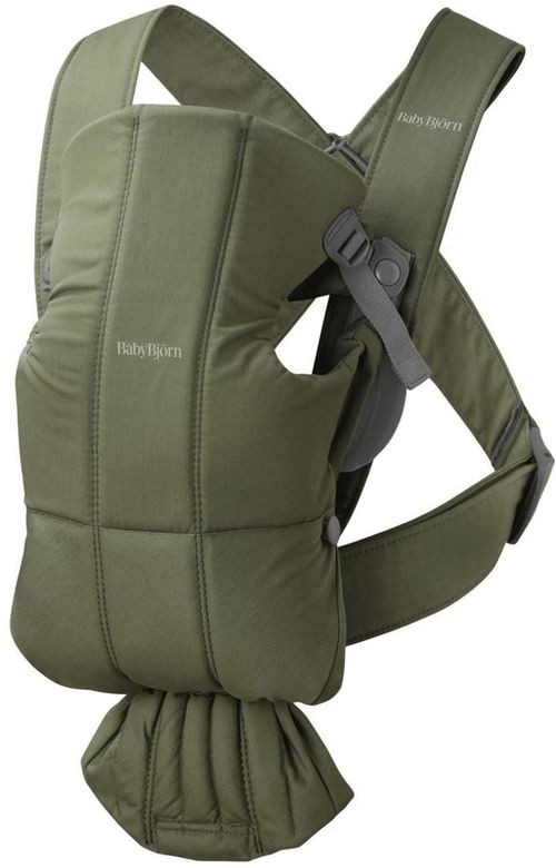 купить Кенгуру BabyBjorn 021040E1 Mini Dark Green, cu pozitii multiple de purtare в Кишинёве 