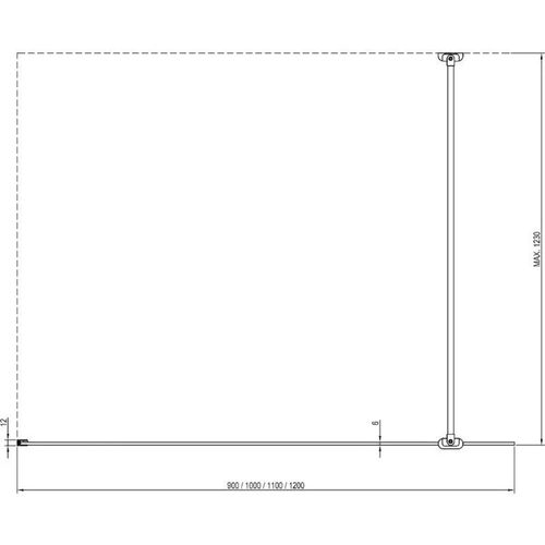 купить Перегородка для душевой кабины Ravak Perete dus Walk In Air 100x200 Al Transparent GW9WA0C00Z1C в Кишинёве 