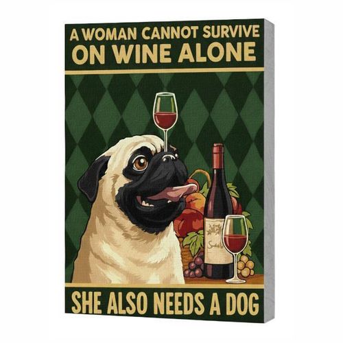 cumpără Tablou pe numere Ideyka KHO6809 30x40cm Eco, Poster. Vin si caine în Chișinău 