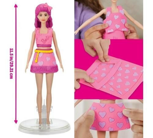 cumpără Păpușă Play-Doh G1357 BARBIE playset Hearts And Hair în Chișinău 