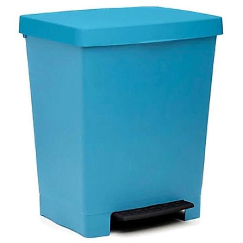 cumpără Coș de gunoi Promstore 56184 Tatay Cubik cu pedală 23L, 33.5x30x39cm, albastru în Chișinău 