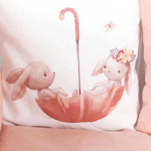 cumpără Lenjerie de pat pentru copii PernaMea Set lenjerie 8 piese Cosita Iepuras Roz (PM.105897/1) în Chișinău 