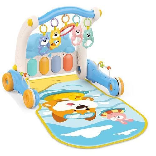 купить Коврик игровой Huanger (19605) Covoras cu zornaitoare 2in1 albastru HE0612 в Кишинёве 