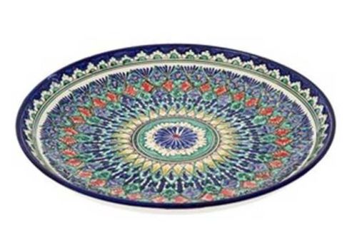 купить Тарелка Rishtan Ceramic Lyagan Mehrob 22cm, pictata manual, ceramica в Кишинёве 