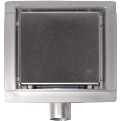 cumpără Trap de duș Uniplast 21552 patrata, set D. 40 x 90° S08 HOLE (inox) 150 x 150 x 67 mm în Chișinău 