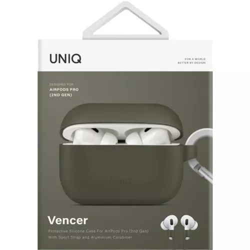 купить Чехол для наушников UNIQ Silicon Moss for AirPods Pro 2nd Gen, Green в Кишинёве 