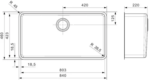 cumpără Chiuvetă bucătărie Reginox R15766 Ohio 80x42 în Chișinău 