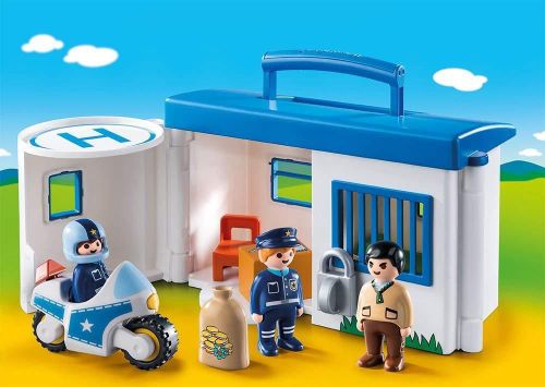 купить Конструктор Playmobil PM9382 Take Along Police Station 1.2.3 в Кишинёве 