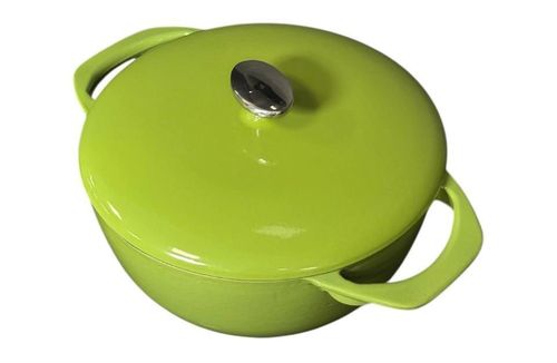 cumpără Cratiță M-Cooker ST-174 Cratiță din fontă emailată, Verde, 24cm în Chișinău 