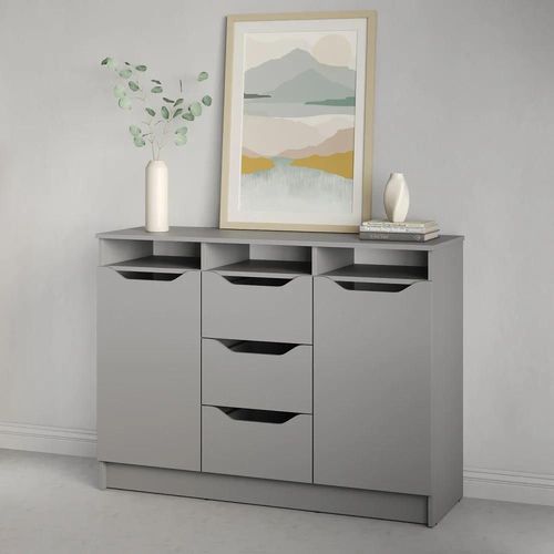 купить Комод MebelStar 1200 LILU 121x40x89 Grey (MBS-1335) в Кишинёве 