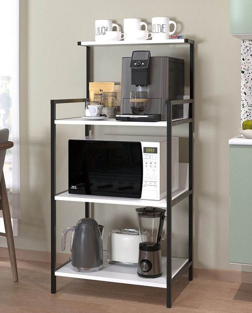 cumpără Etajeră Nex Home Bucatarie, 3 nivele, 63x47x129 cm, Alb (28-01-01) în Chișinău 