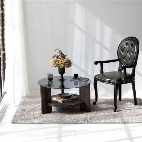 купить Журнальный столик Trendy Mondo, Gri inchis 75x40x75cm в Кишинёве 