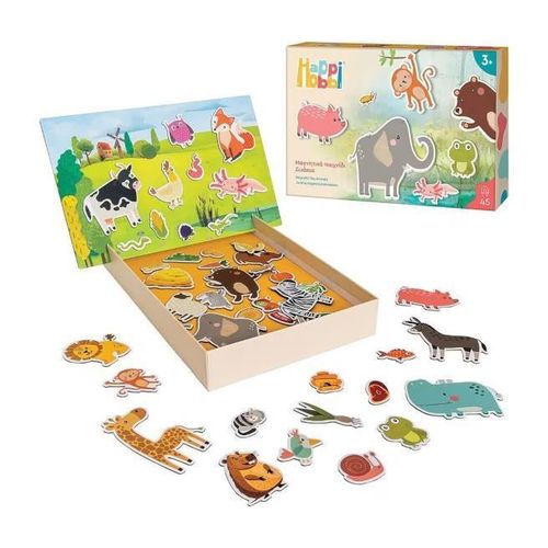 купить Набор для творчества As Kids 1029-64076 Magneti Educationali, Lumea Animalelor, 1444D в Кишинёве 