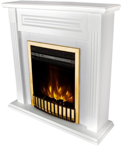 cumpără Șemineu electric ArtFlame Orina & Gala gold, 900x900x270mm, Alb în Chișinău 