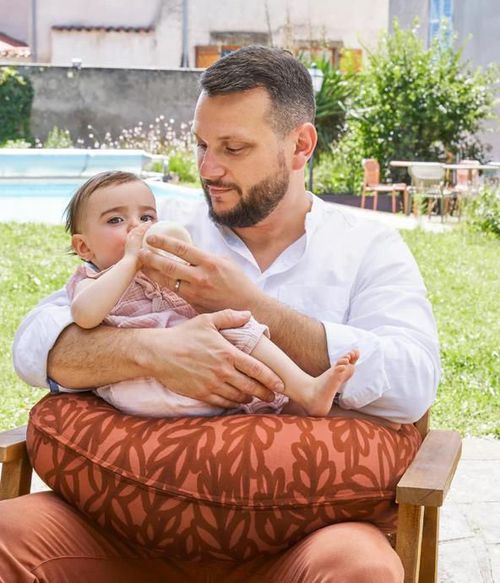 cumpără Pernă pentru gravide și mame care alăptează Babymoov A062031 Perna B.Love 2 in 1 de maternitate si de alaptare, in forma de U si C, Terracota în Chișinău 