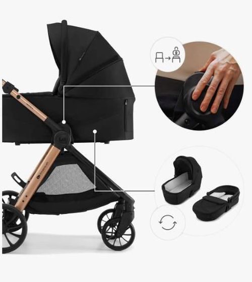 cumpără Сărucior pentru copii KinderKraft 2в1 Vesto 2 KSVEST02BLK2000 Black în Chișinău 
