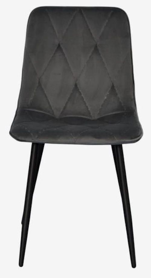 купить Комплект стол и стулья Evelin di Costacurta cтол DT-402-3B + 4 стула YTC-080B Bluvel-14 (Dark grey) в Кишинёве 