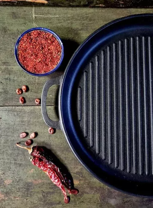 купить Казан Maysternya Ceaun din fonta Uzbec WOK 15L cu capac-grill (V15CPWOK-CGR) в Кишинёве 