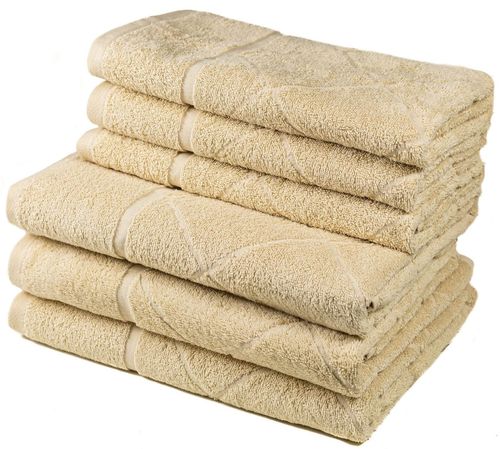 купить Домашний текстиль Sweet Home Prosop de baie Toscana 70x130 cm, 450g/m2 Parchment в Кишинёве 