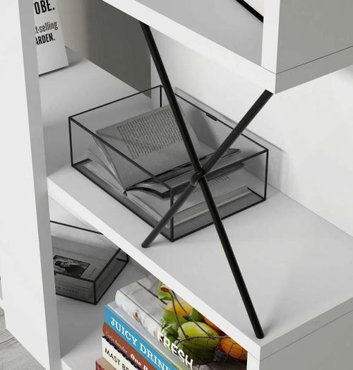 cumpără Raft de birou Trendy Extra, Alb 90x167x22cm, raft de carti în Chișinău 