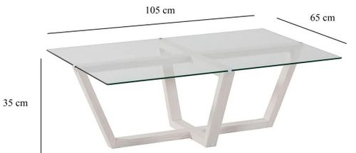 купить Журнальный столик Trendy Amalfi, Белый 105x35x65 см в Кишинёве 