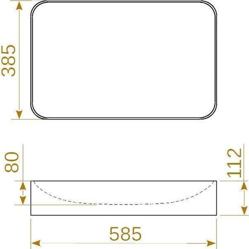купить Раковина Montebella 585*385 прям Jaguar в Кишинёве 