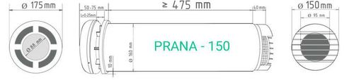cumpără Recuperator Prana 150 Wi-Fi în Chișinău 