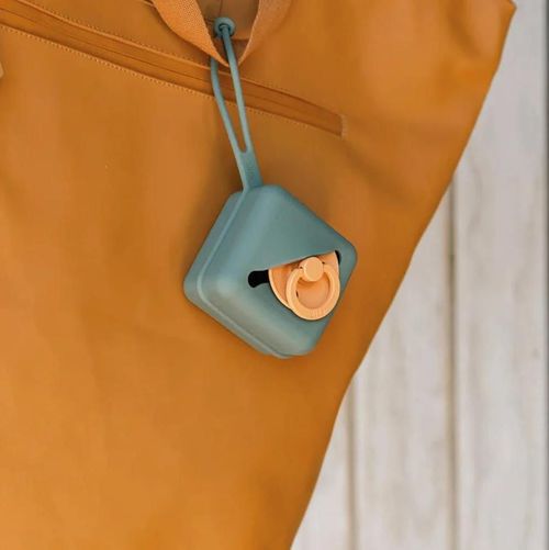 купить Пустышка BIBS 4210282 Cutie pentru suzete din silicon Steel Blue в Кишинёве 