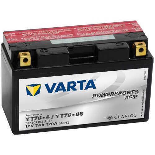 купить Автомобильный аккумулятор Varta 12V 7AH 120A(EN) (150x66x94) YT7B-BS AGM (507901012I314) в Кишинёве 