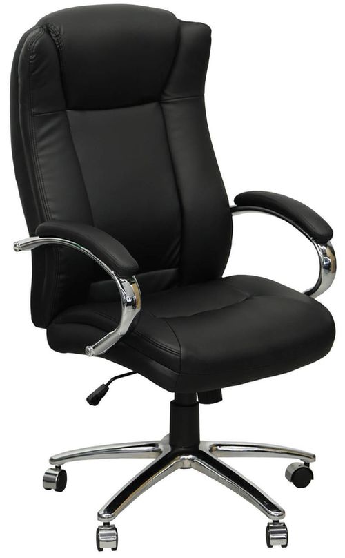 cumpără Fotoliu de birou Deco Norte Eco Piele Black în Chișinău 