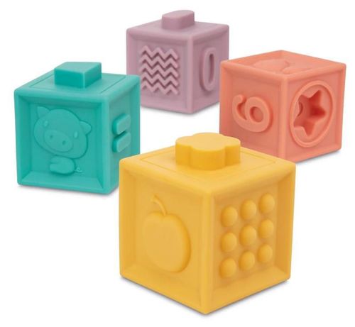 cumpără Puzzle Canpol 79/102 Мягкие Развивающие кубики 12шт în Chișinău 