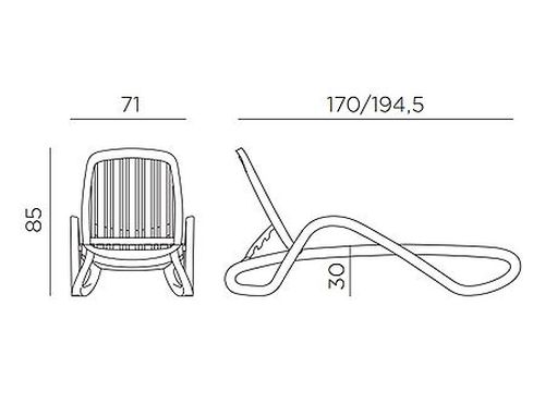 cumpără Sezlong Nardi EDEN BIANCO 40414.00.000 (Sezlong pentru gradina exterior terasa bazin) în Chișinău 