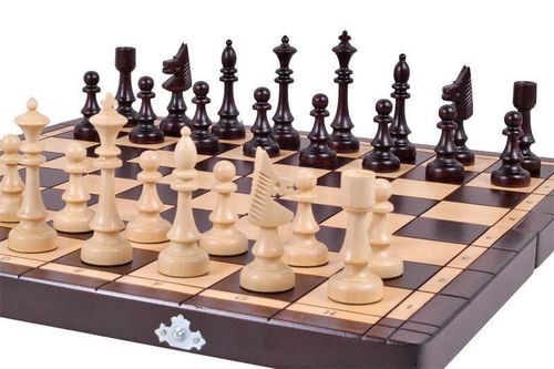 cumpără Joc educativ de masă miscellaneous 8393 Sah din lemn 48 cm CH150 1.6 kg, king 9.8 cm Club Chess Sunrise în Chișinău 
