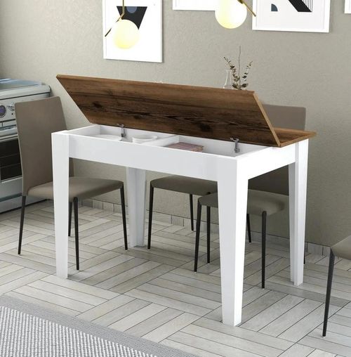 купить Стол Trendy Kiev 511-Nuc, Alb 110x75x72cm в Кишинёве 