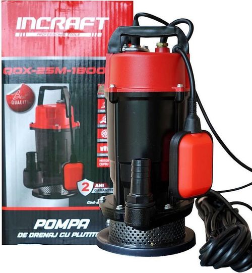 купить Насос Incraft QDX-25M-1800W Pompa de drenaj cu turbina (MSD-026570) в Кишинёве 